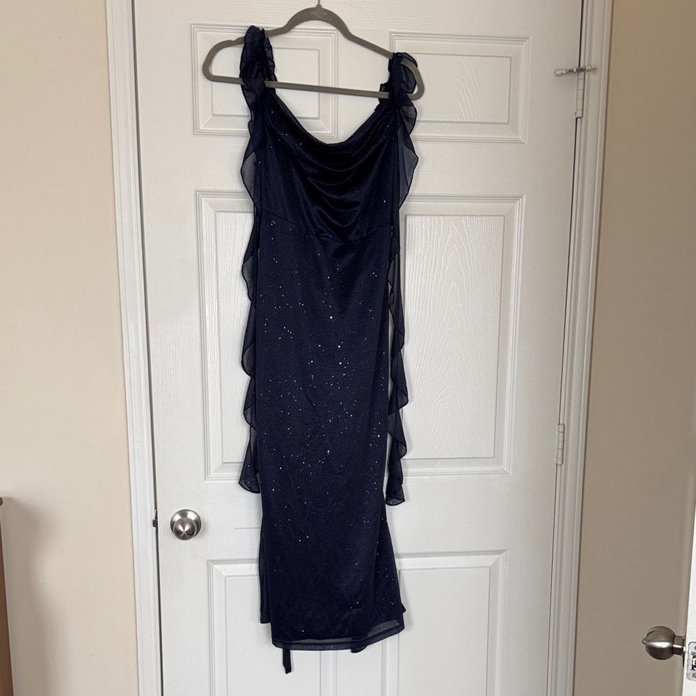 Elegant Navy Blue Dress